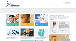 Desktop Screenshot of clinicasperanzini.com.br