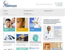Tablet Screenshot of clinicasperanzini.com.br